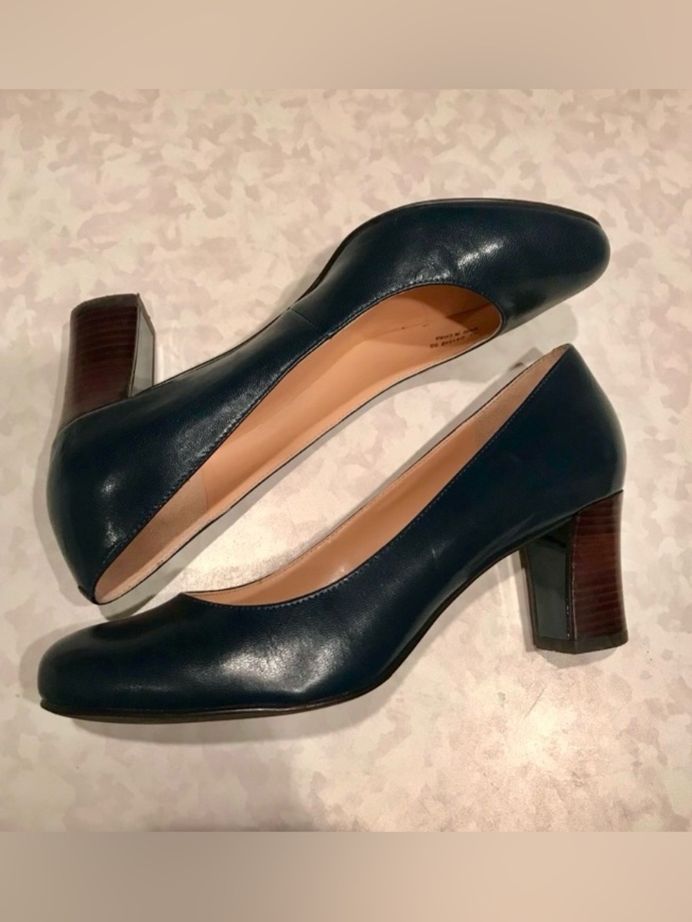 Cole Haan Edie Classic Leather 
Pumps, Block Heel, Size 6
